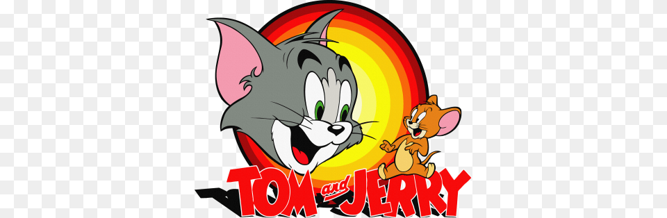 Tom And Jerry Logo Dlpng, Book, Comics, Publication, Baby Free Png