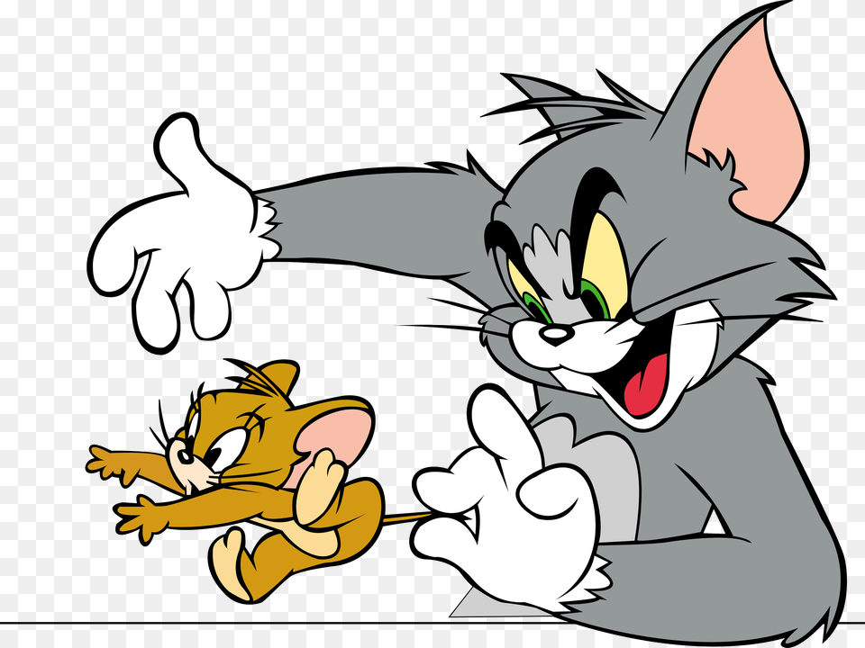 Tom And Jerry Mouse And Cat Cartoon, Book, Comics, Publication Png