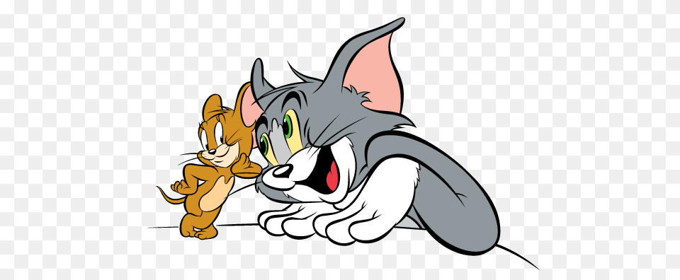 Tom And Jerry Table Transparent, Cartoon, Book, Comics, Publication Png Image