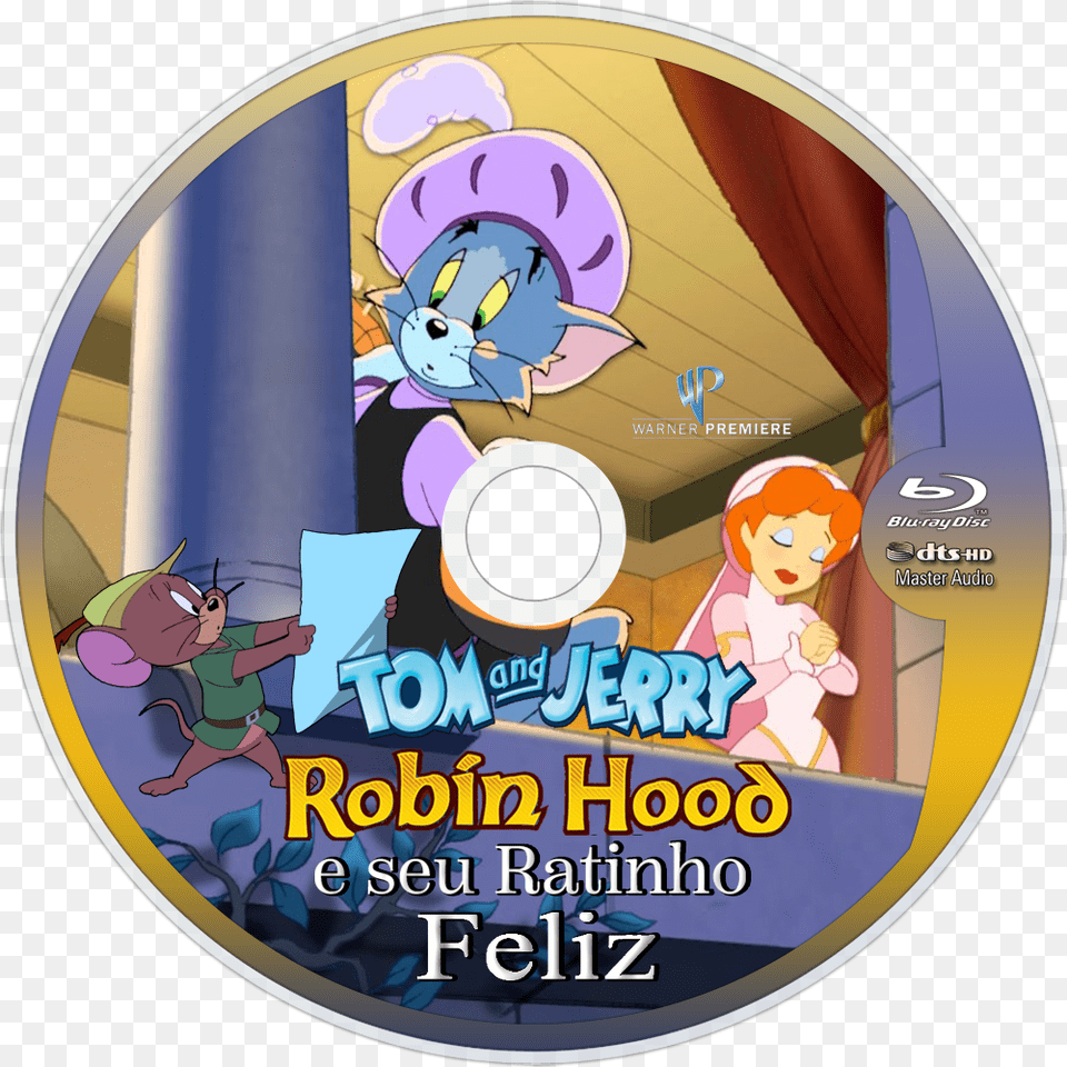 Tom And Jerry Tom And Jerry Robin Hood And His Merry Mouse En Francais, Disk, Dvd, Baby, Person Free Png