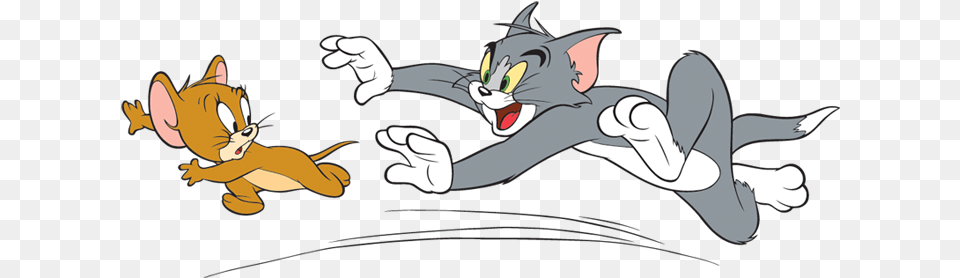 Tom And Jerry Tom Chasing Jerry, Cartoon Png Image