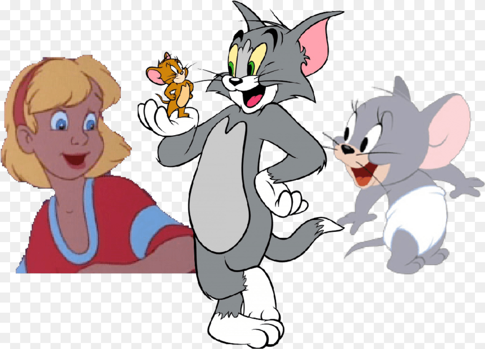 Tom And Jerry Transparent, Baby, Person, Cartoon, Face Free Png