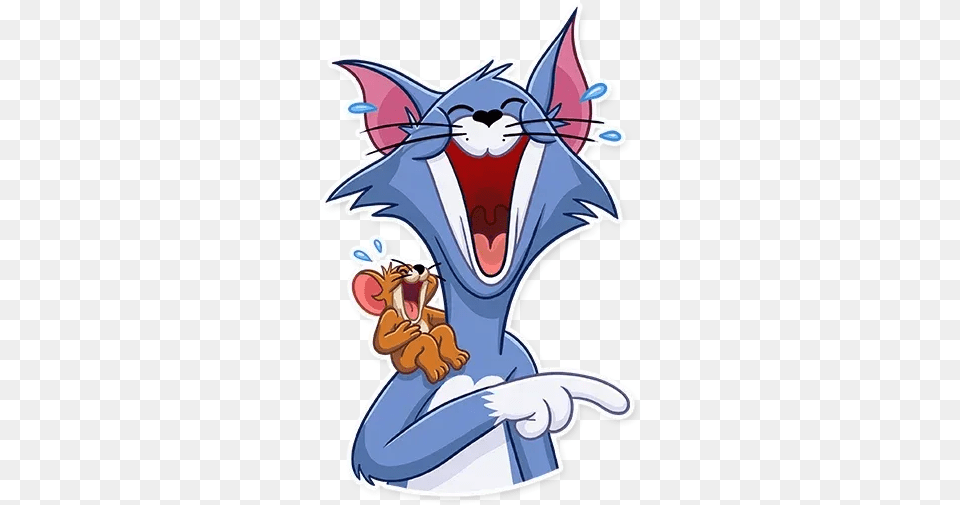 Tom And Jerry Whatsapp Stickers Stickers Cloud Funny Cartoon Pictures Stickers, Book, Comics, Publication, Dynamite Free Png Download