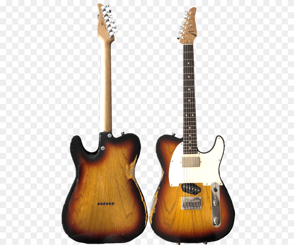 Tom Anderson T Icon In Distress In 3 Color Burst Electric Guitar, Musical Instrument, Bass Guitar, Electric Guitar Png Image
