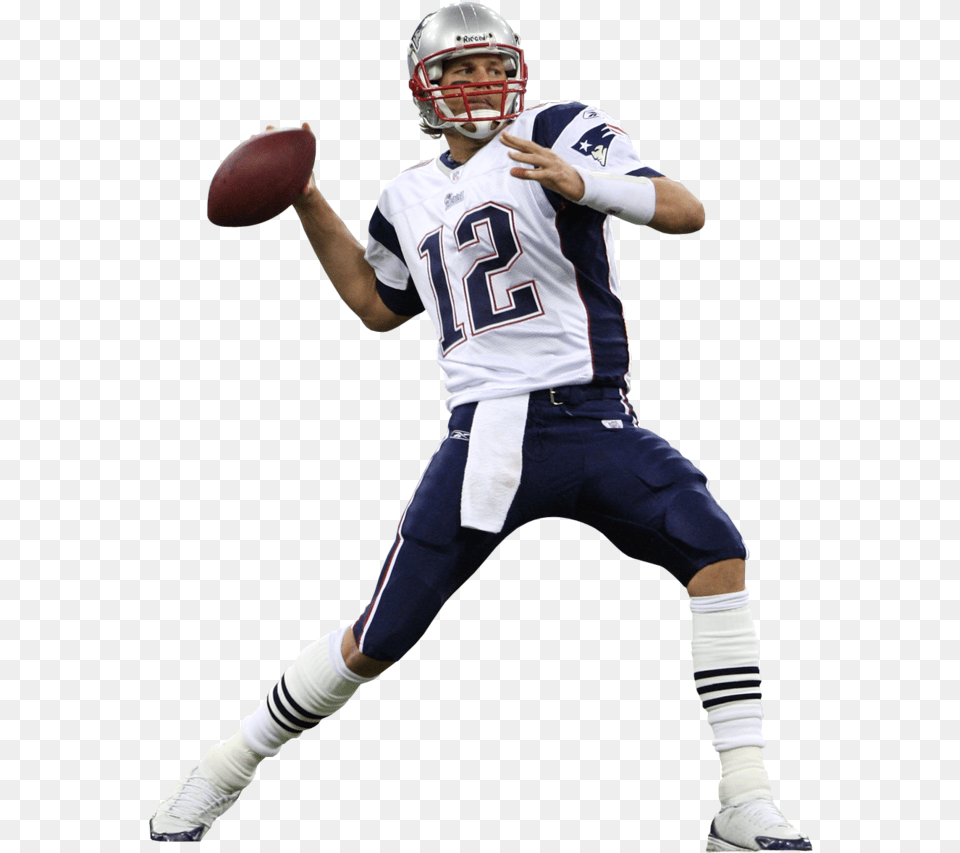 Tom Brady 14x11in Tom Brady Throwing A Football, Helmet, American Football, Rugby Ball, Rugby Png