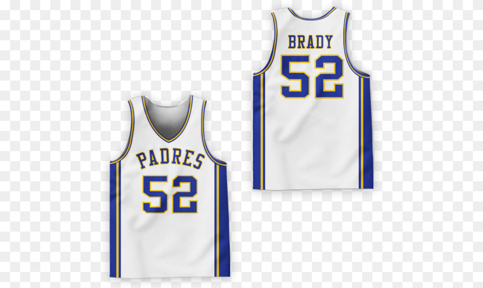 Tom Brady 52 Junipero Serra High School Padres Basketball Sports Jersey, Clothing, Shirt Free Png