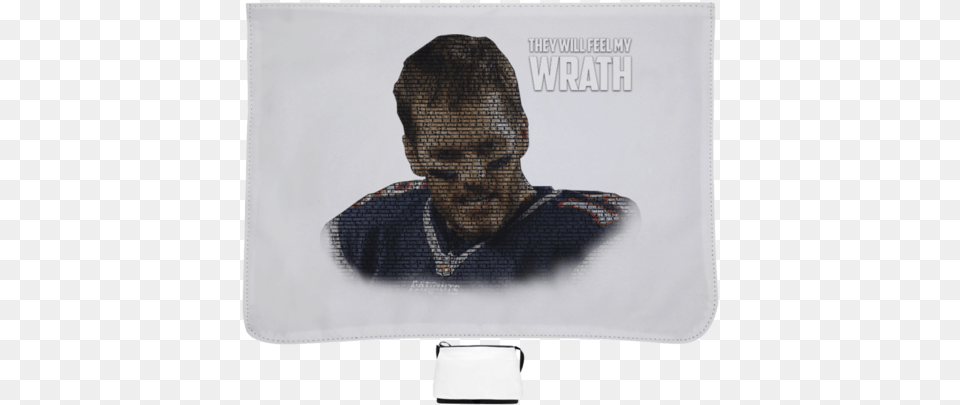 Tom Brady Feel My Wrath Large Shoulder Bag Bust, Adult, Photography, Person, Man Png