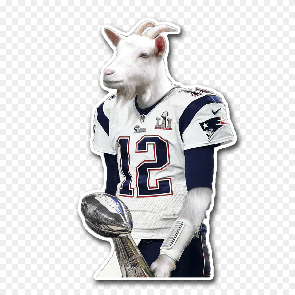 Tom Brady Goat, Shirt, Clothing, Person, Man Free Png