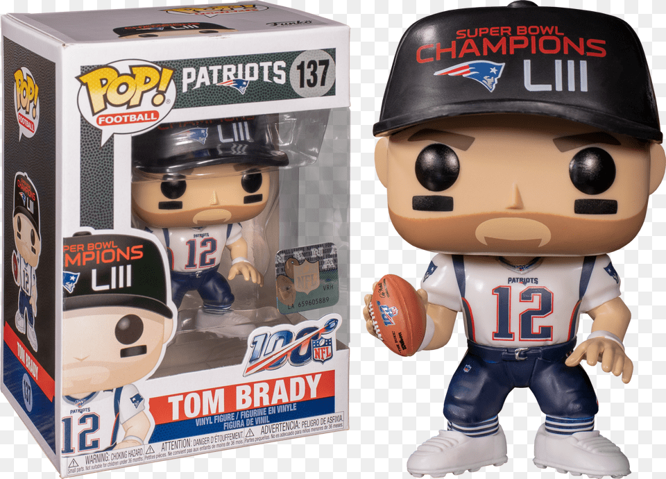Tom Brady New England Patriots Super Bowl Champions Baker Mayfield Funko Pop, Person, Baby, Helmet, American Football Free Transparent Png