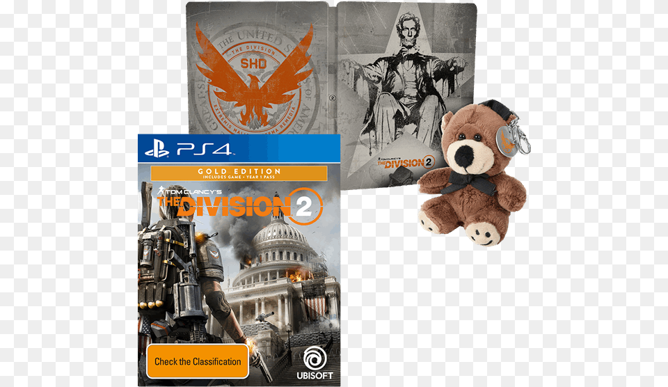 Tom Clancy S The Division 2 Lincoln Steelbook Edition Tom Clancy39s The Division 2, Advertisement, Toy, Teddy Bear, Poster Free Png