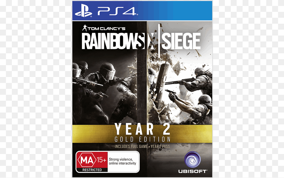 Tom Clancy39s Rainbow Six Siege Year 2 Gold Edition, Advertisement, Poster, Adult, Male Png Image