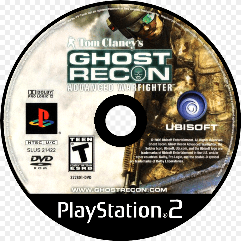 Tom Clancyu0027s Ghost Recon Advanced Warfighter Details Mvp 06 Ncaa Baseball Ps2, Disk, Dvd, Adult, Male Free Png