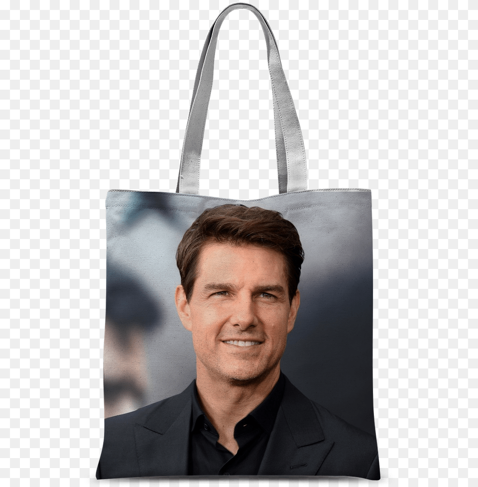 Tom Cruise Classic Sublimation Tote Bag Tom Cruise Daughter Suri 2019, Accessories, Person, Man, Male Png Image