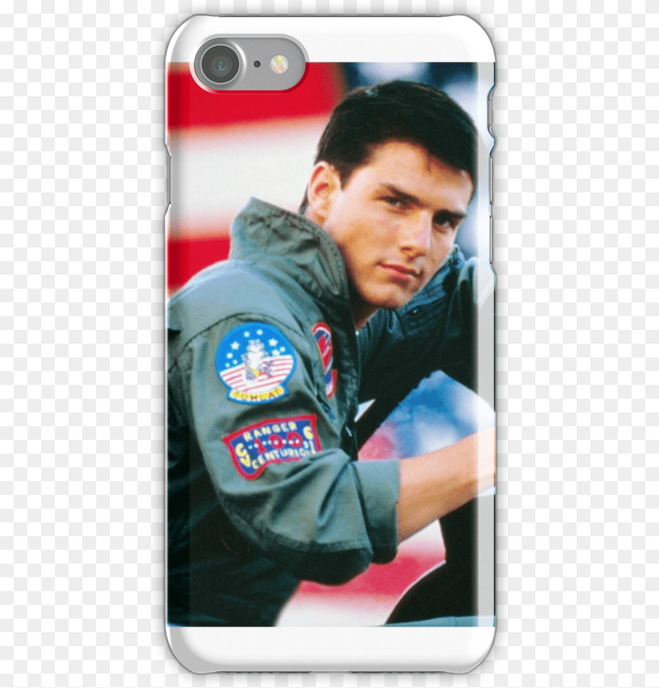 Tom Cruise Iphone 7 Snap Case Tom Cruise Top Gun, Adult, Person, Clothing, Coat Free Transparent Png