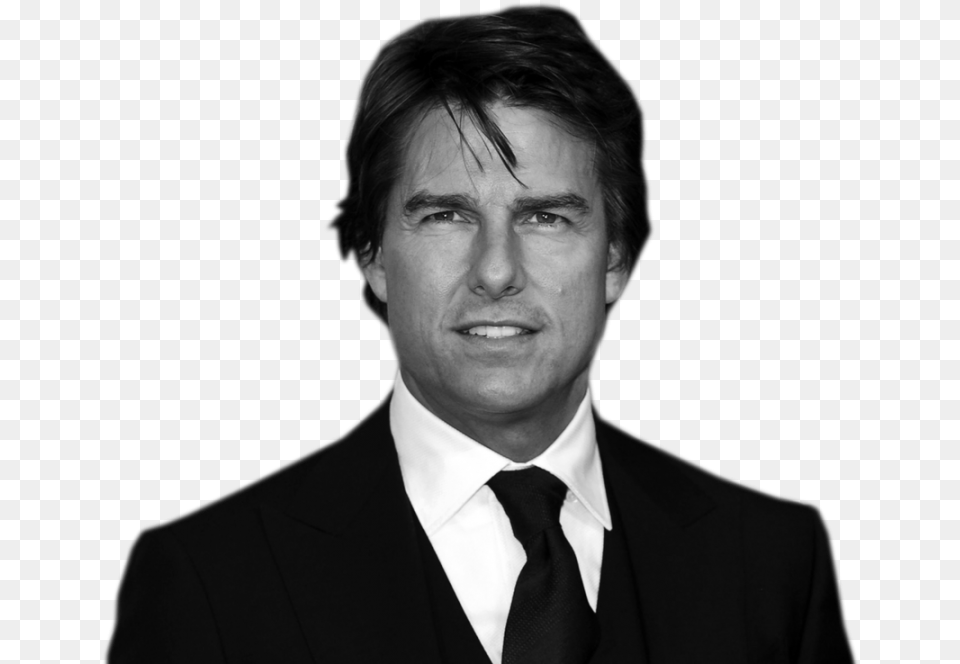 Tom Cruise Tom Cruise Black And White, Accessories, Tie, Suit, Portrait Free Png