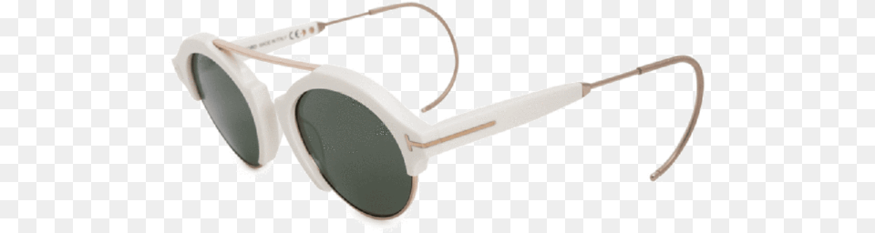 Tom Ford Sunglasses Round Style Green Gradient Lens Sunglasses, Accessories, Glasses, Smoke Pipe Png