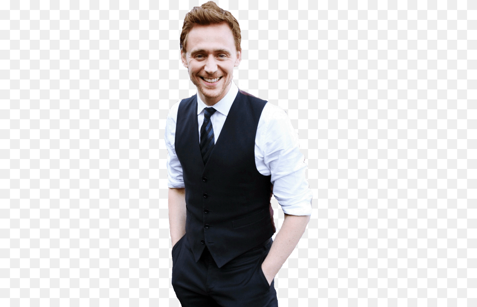Tom Hiddleston Tom Hiddleston No Background, Vest, Clothing, Shirt, Formal Wear Free Png