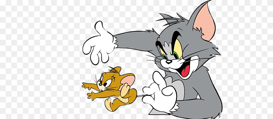 Tom Holding Tail Jerry, Book, Cartoon, Comics, Publication Png Image