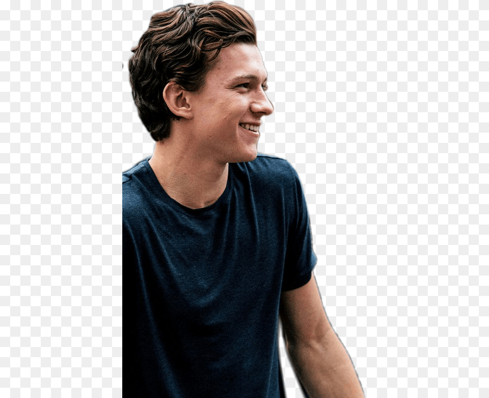 Tom Holland, Smile, Face, Happy, Head Png Image