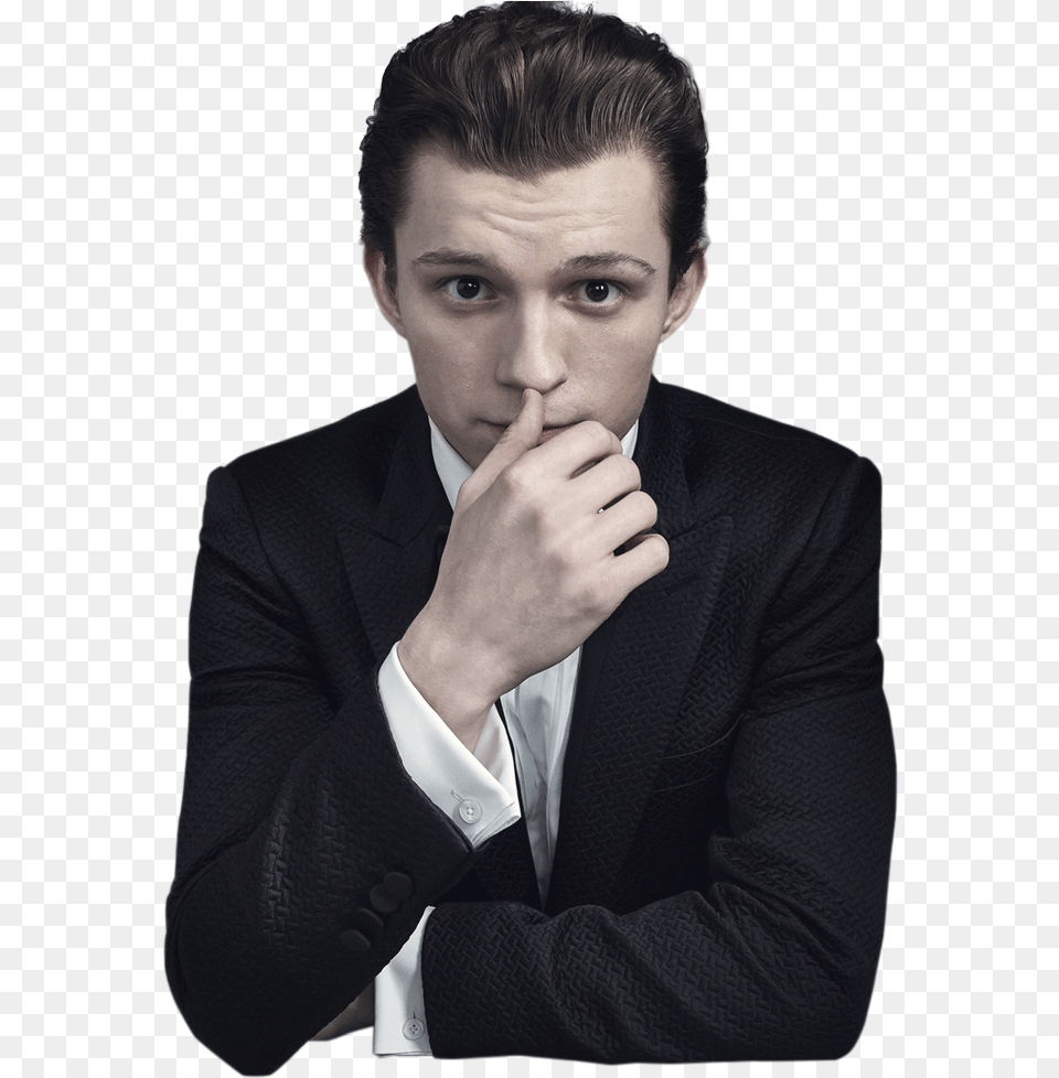 Tom Holland In Suit Clipart Tom Hiddleston And Tom Holland, Accessories, Tie, Portrait, Photography Png Image