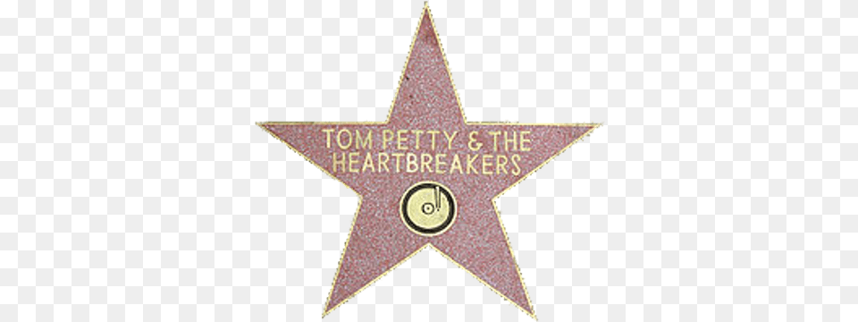 Tom Petty Walk Of Fame Hollywood, Star Symbol, Symbol, Badge, Logo Free Transparent Png