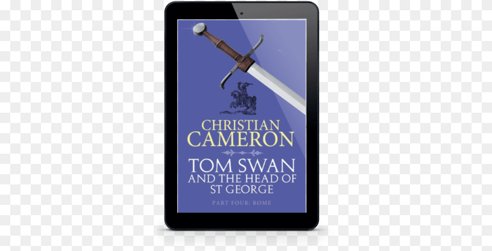 Tom Swan And The Head Of St George Part 4 Rome Collectible Sword, Weapon, Book, Publication, Blade Free Png