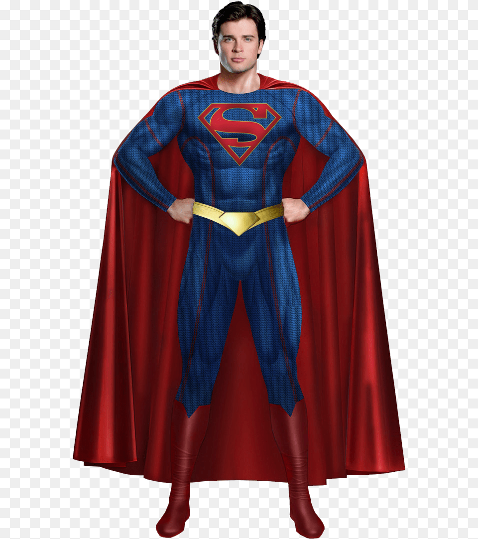 Tom Welling Superman Supergirl Superman, Cape, Clothing, Costume, Person Png