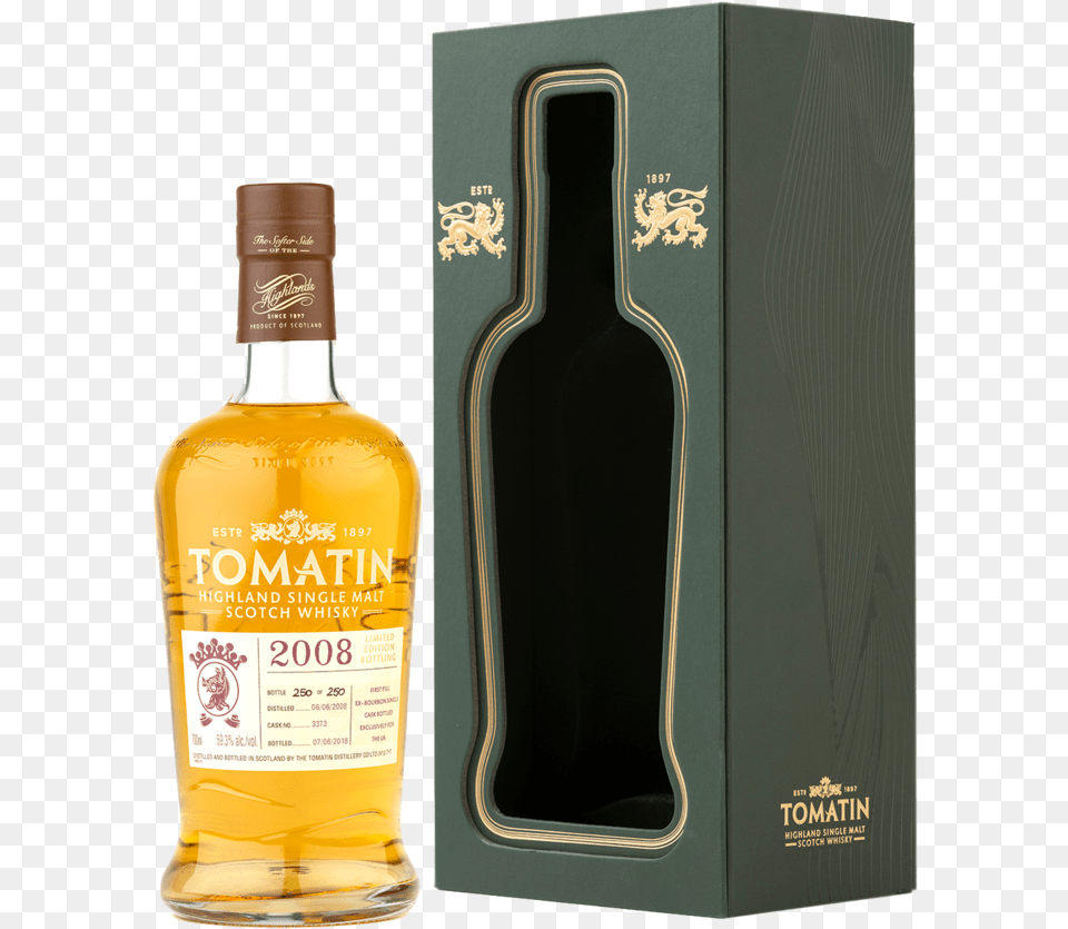 Tomatin 2008 Lo Res Tomatin German Edition Limited Single Malt Whisky 2006, Alcohol, Beverage, Liquor, Bottle Png Image