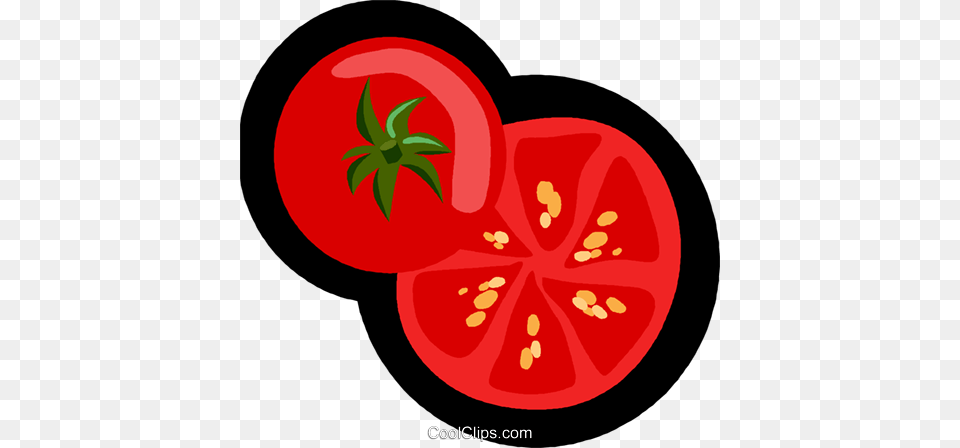 Tomato Fruit Vegetable Royalty Vector Clip Art Illustration, Food, Plant, Produce Png Image