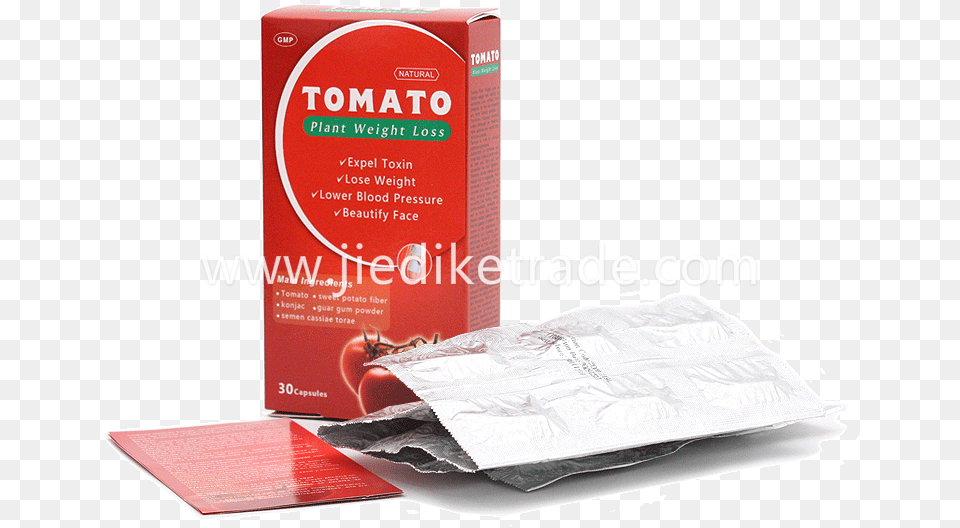 Tomato Pill Herbal Natural Plant Slim Weight Loss Diet Tomato Plant Weight Loss, Aluminium, Advertisement, Foil Free Png Download