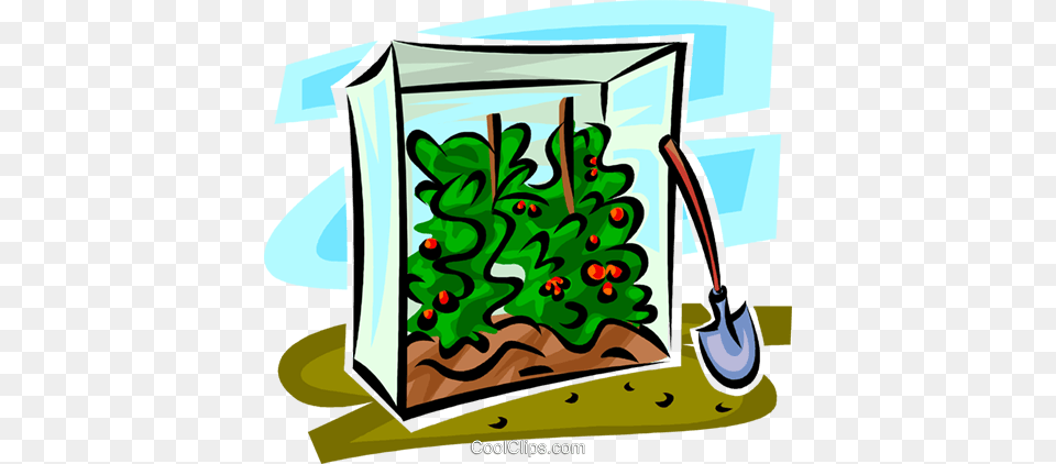 Tomato Plants In A Shelter Royalty Vector Clip Art, Garden, Nature, Outdoors, Graphics Free Png Download