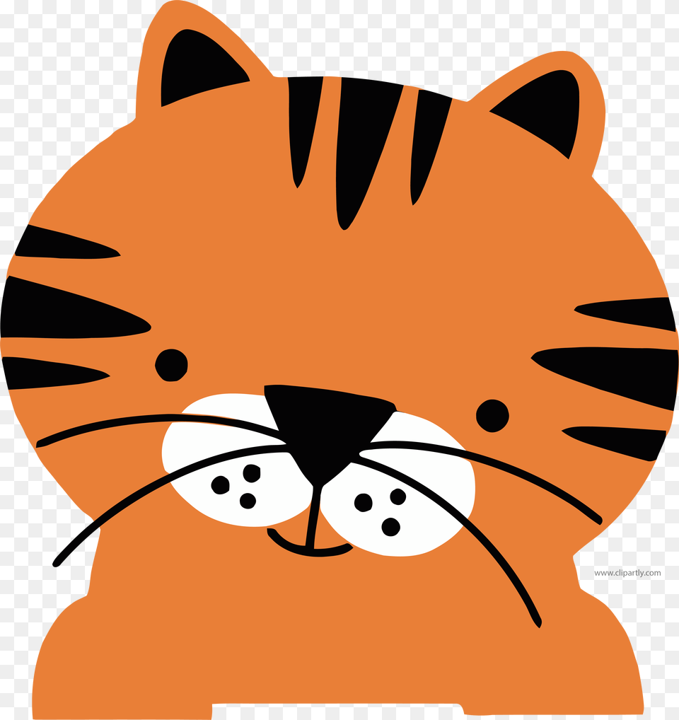 Tomato Red Color Basic Tiger Face Clipart, Bag, Clothing, Swimwear, Animal Free Transparent Png