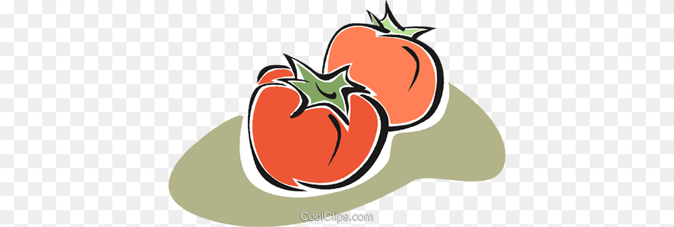 Tomato Royalty Vector Clip Art Illustration, Food, Plant, Produce, Vegetable Free Png