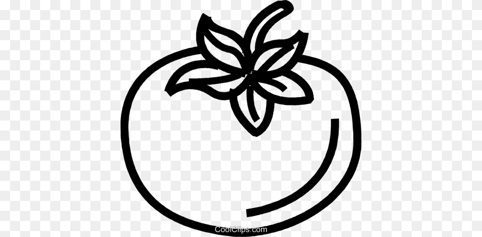 Tomato Royalty Vector Clip Art Illustration, Stencil, Flower, Plant Free Png