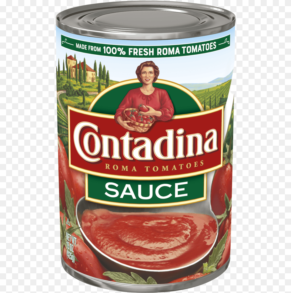 Tomato Sauce 15oz Can Contadina Tomato Sauce, Adult, Person, Woman, Female Png Image
