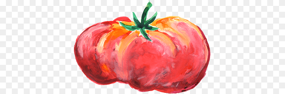 Tomato Sketch025 Heirloom Tomato, Food, Plant, Produce, Vegetable Free Png