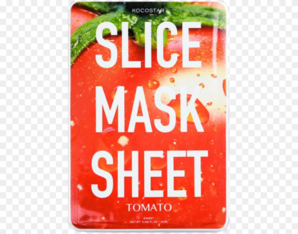 Tomato Slice Mask Sheet, Book, Food, Ketchup, Publication Free Png