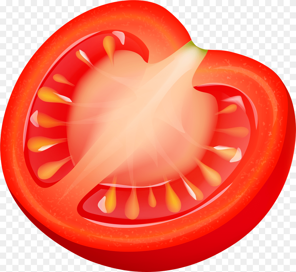 Tomato Slice Transparent Tomato Slice Clipart, Produce, Vegetable, Food, Plant Png Image