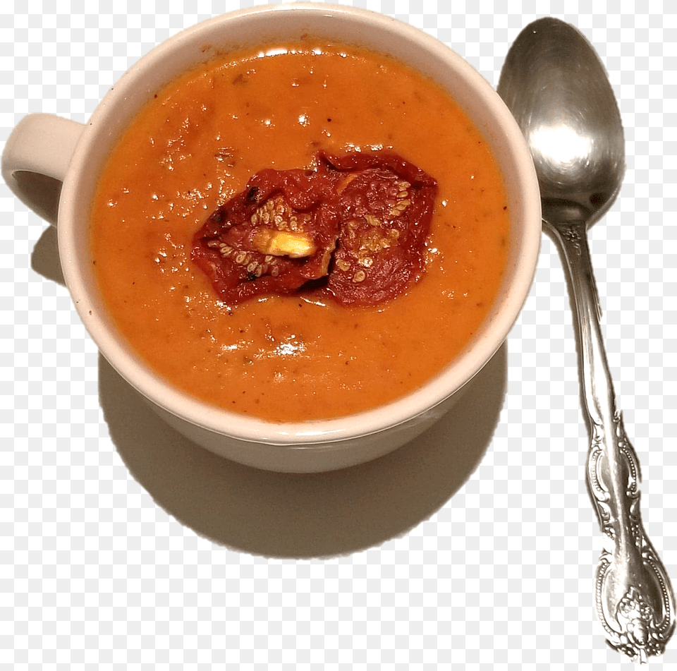 Tomato Soup, Spoon, Soup Bowl, Meal, Food Png Image
