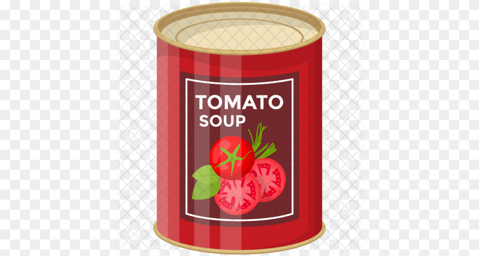 Tomato Soup Can Icon Sanremo, Aluminium, Tin, Canned Goods, Food Free Png Download