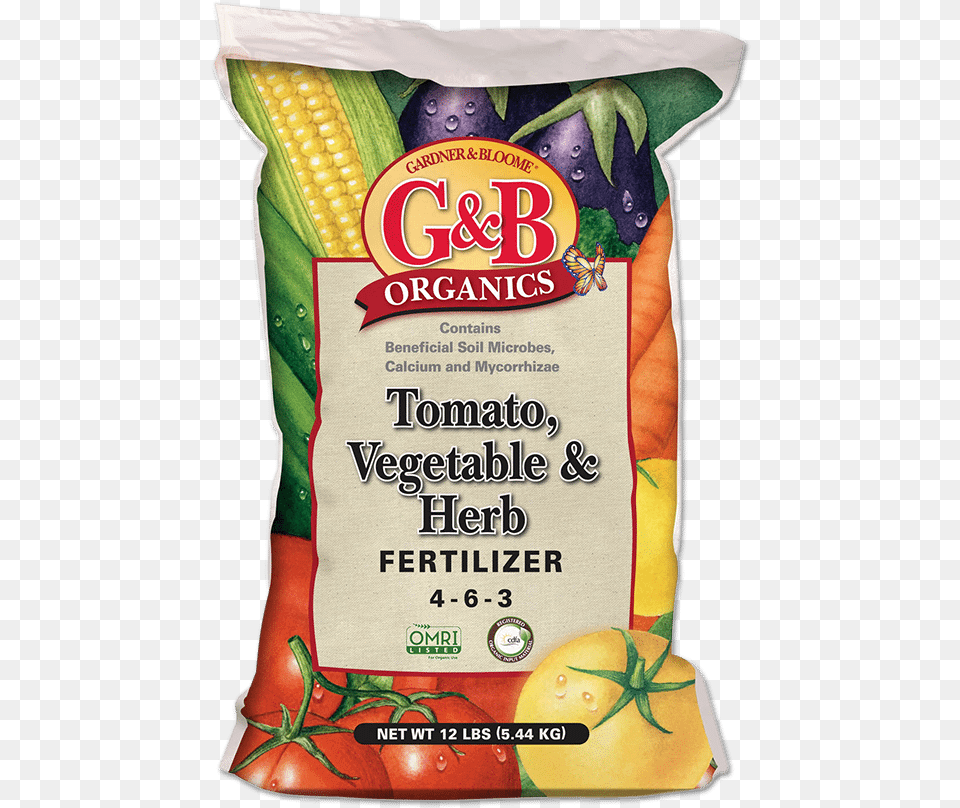 Tomato Veggie And Herb Fertilizer Gampb Planting Mix, Food, Produce, Corn, Grain Free Png Download