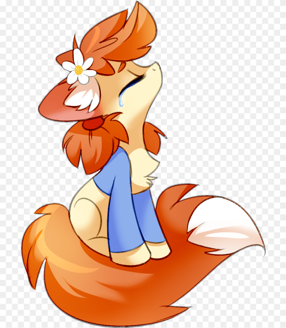 Tomatocoup Chest Fluff Crying Cute Eyes Closed Fox Pony, Book, Comics, Publication, Person Free Transparent Png