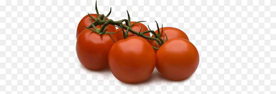 Tomatoes On The Vine Plum Tomato, Food, Plant, Produce, Vegetable Free Png Download