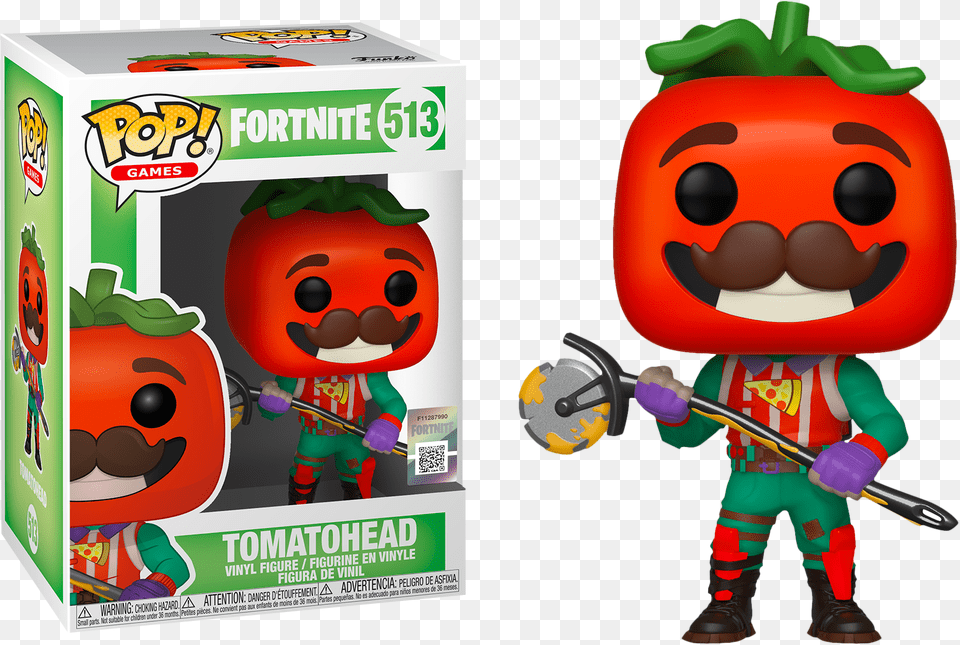 Tomatohead Funko Pop Vinyl Figure Pop Fortnite Tomato Head, Toy, Baby, Person, Qr Code Free Png Download