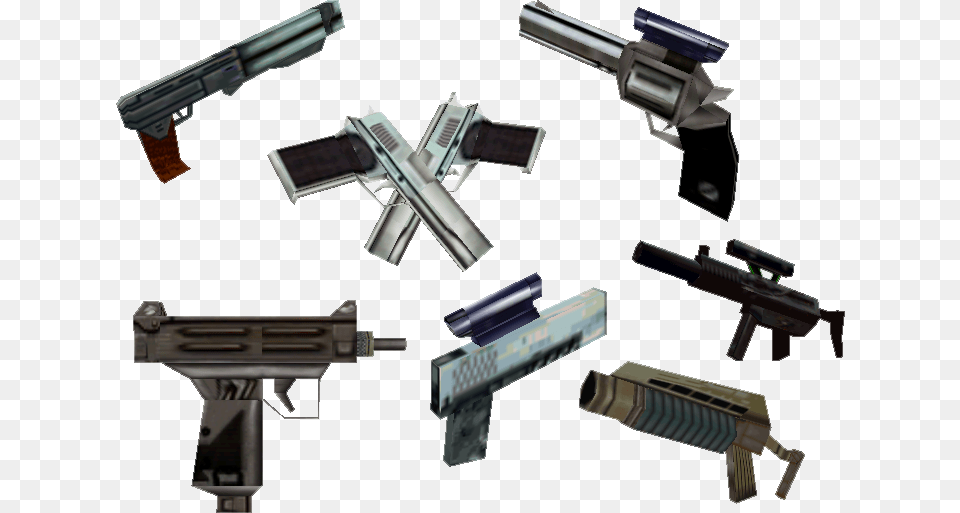 Tomb Raider 1 Guns, Firearm, Gun, Handgun, Weapon Png