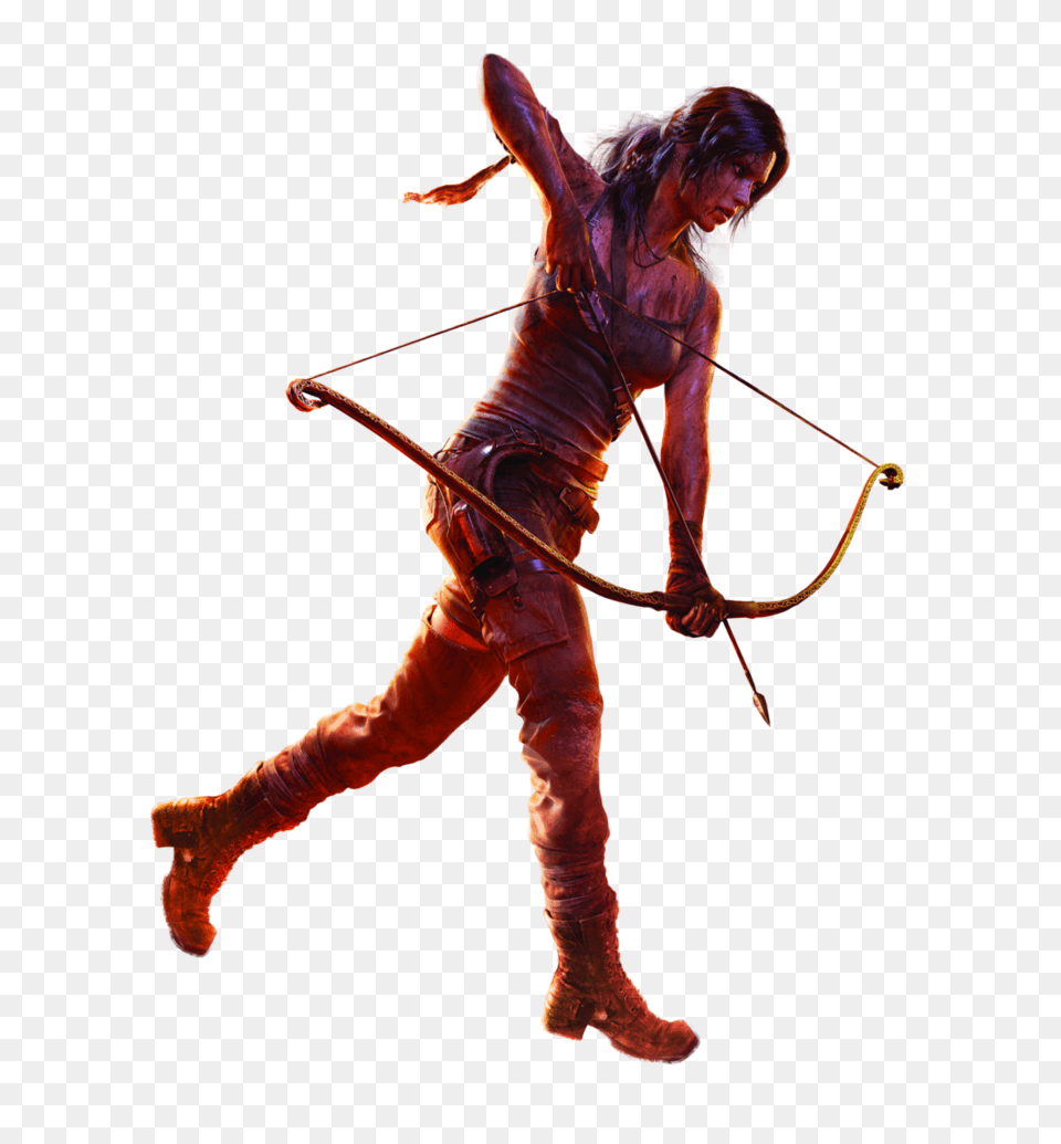 Tomb Raider Lara Croft Arts, Weapon, Person, Bow, Archery Png Image