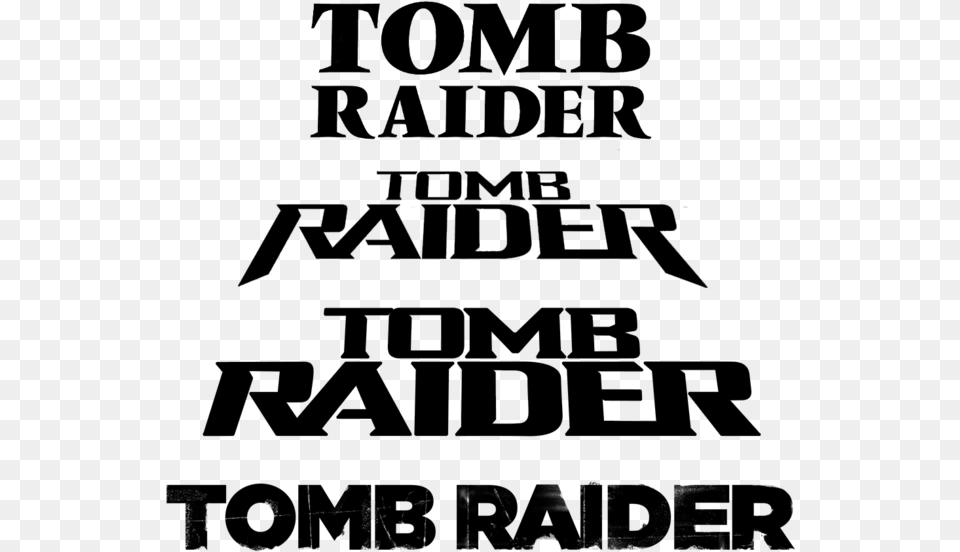 Tomb Raider Logos, Gray Png