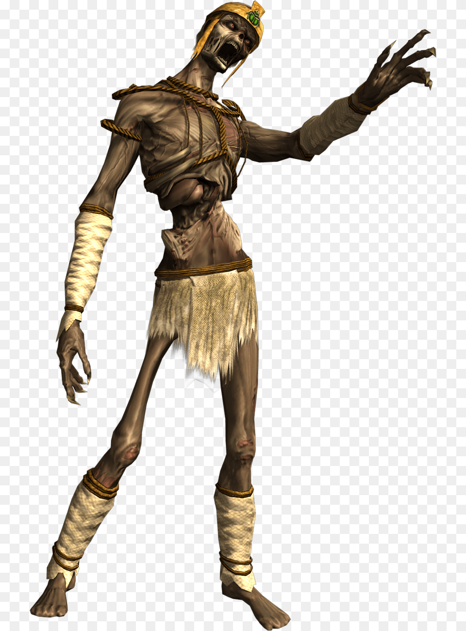 Tomb Raider Mummy, Bronze, Adult, Male, Man Free Png Download