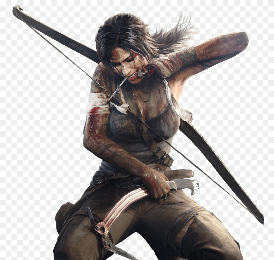 Tomb Rider Tomb Raider, Weapon, Archer, Archery, Bow Free Png Download
