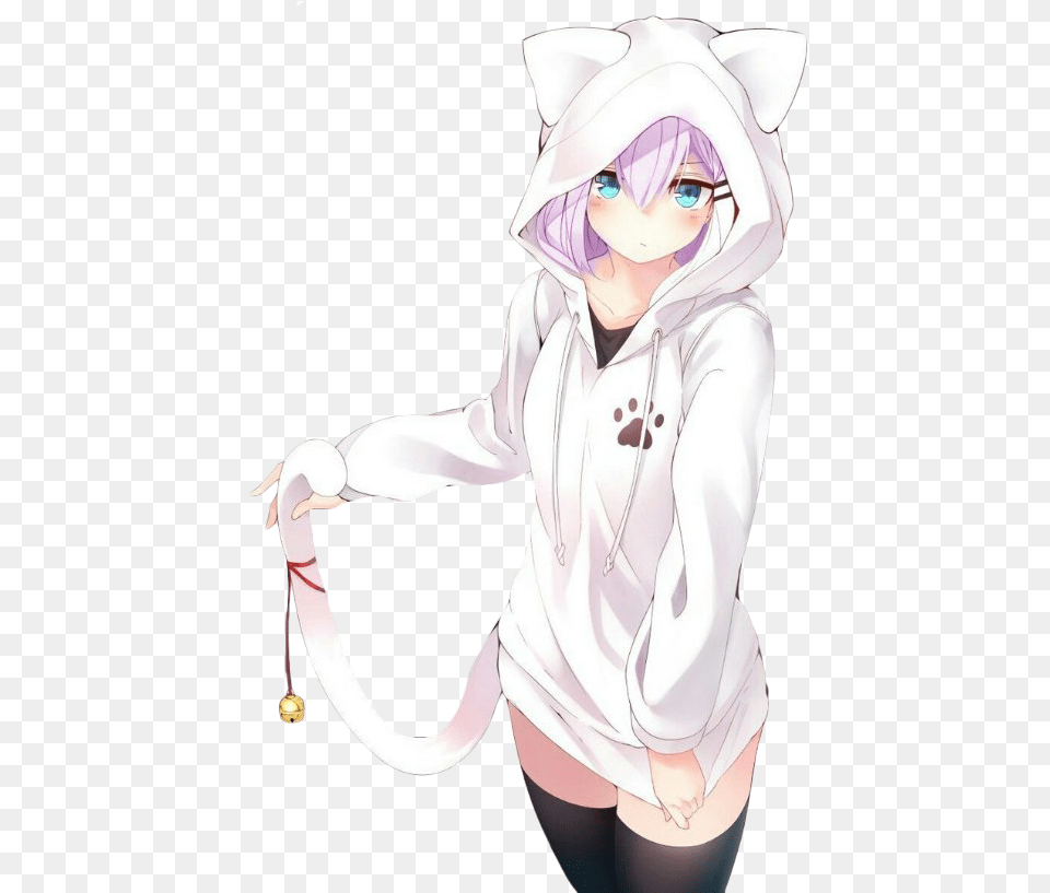 Tomboy Hoodie Anime Girl, Book, Comics, Publication, Adult Free Png Download